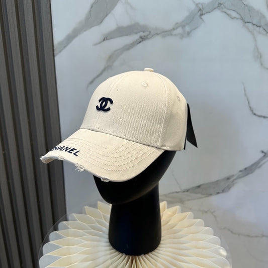 Washed Cotton Embroidered Letter Baseball Cap Women Hat