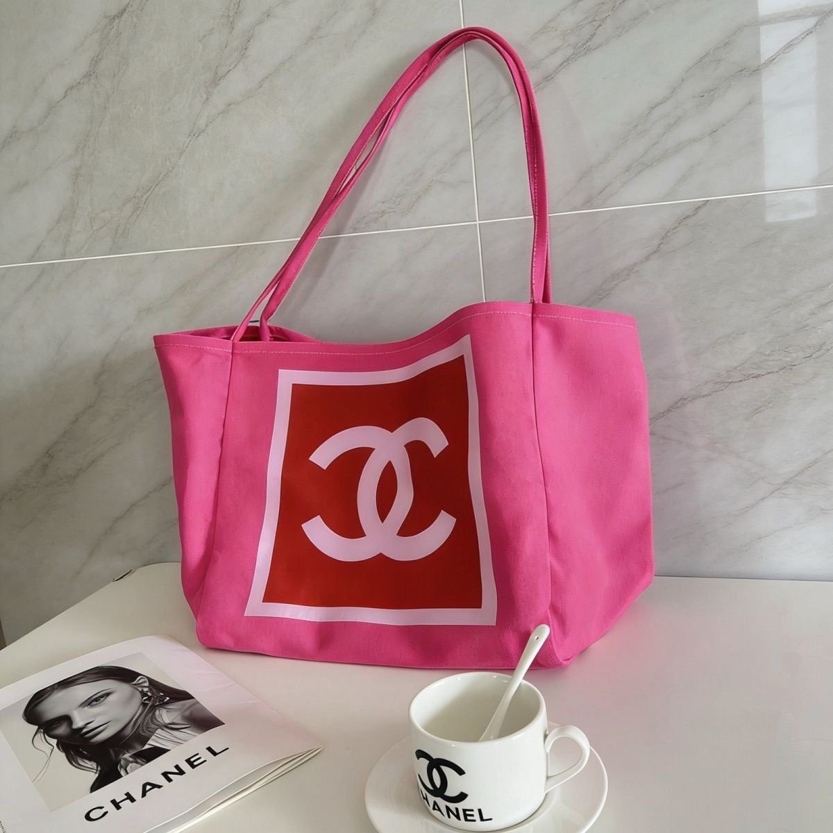 Oversized Large Capacity Canvas Tote Bag Shoulder Bag