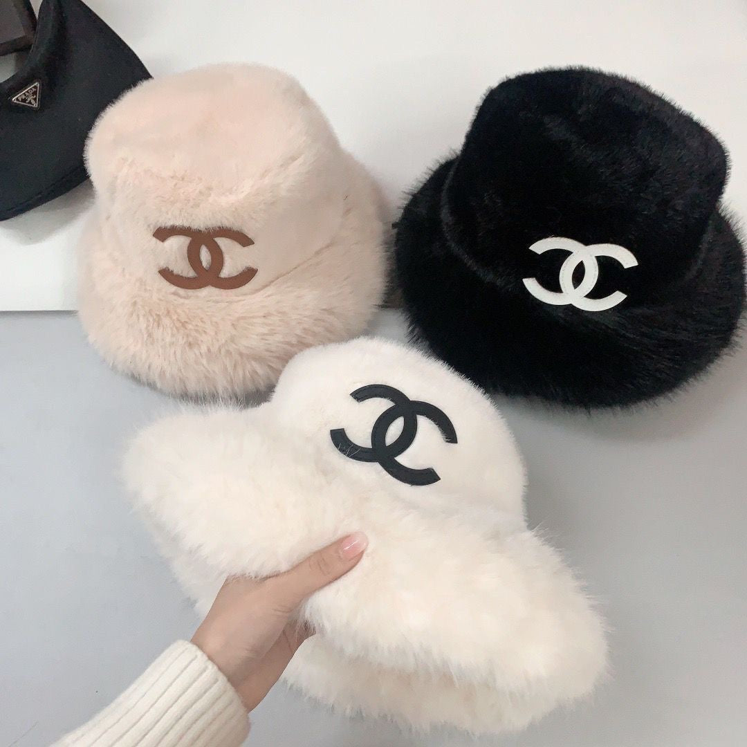 Women’s Faux Fur Bucket Hat Winter Warm Plush Furry Hat