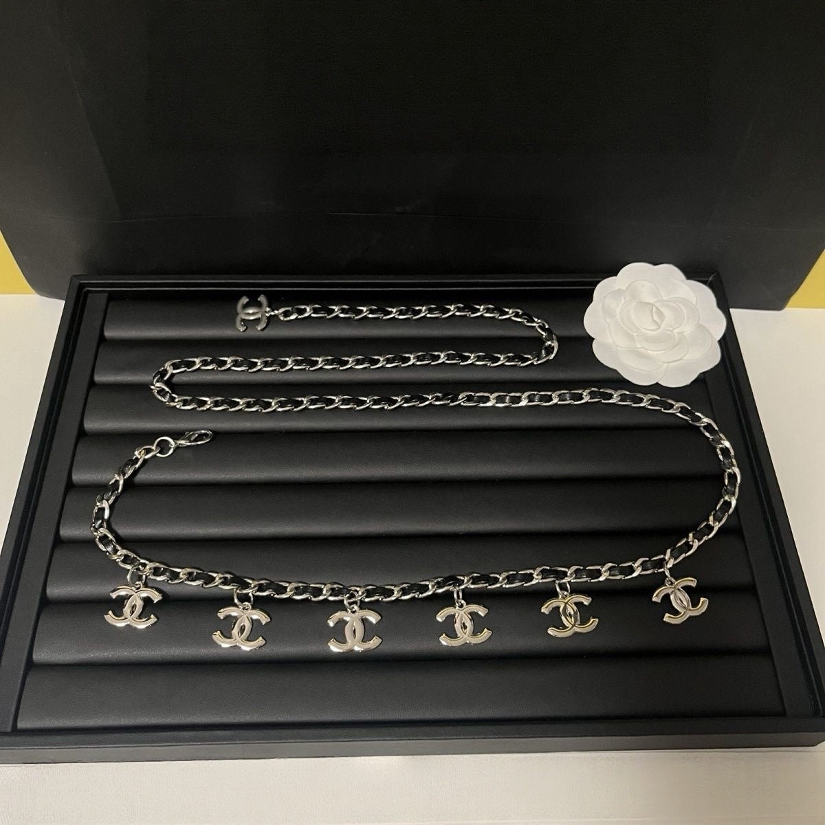 Multi-Charm Chain Waist Belt |Gold Silver & Black