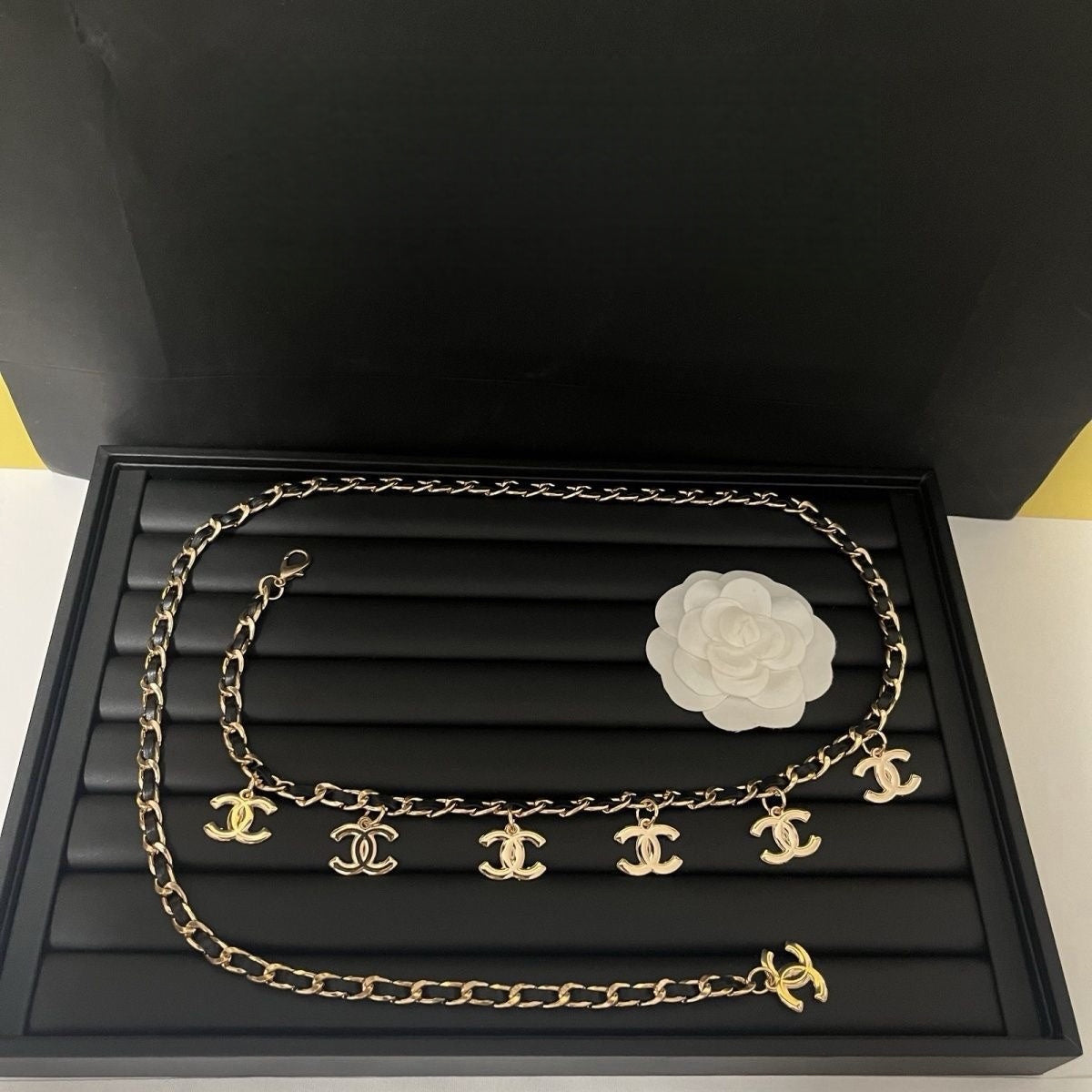 Multi-Charm Chain Waist Belt |Gold Silver & Black