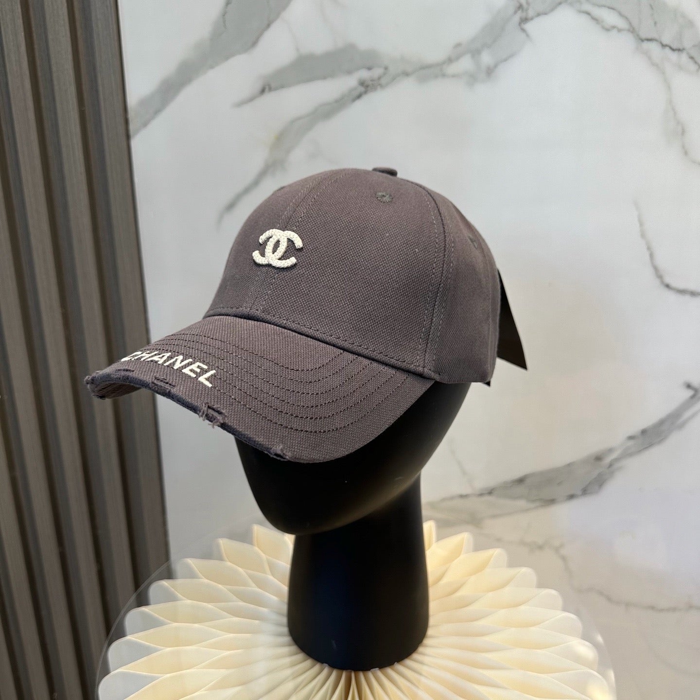 Washed Cotton Embroidered Letter Baseball Cap Women Hat