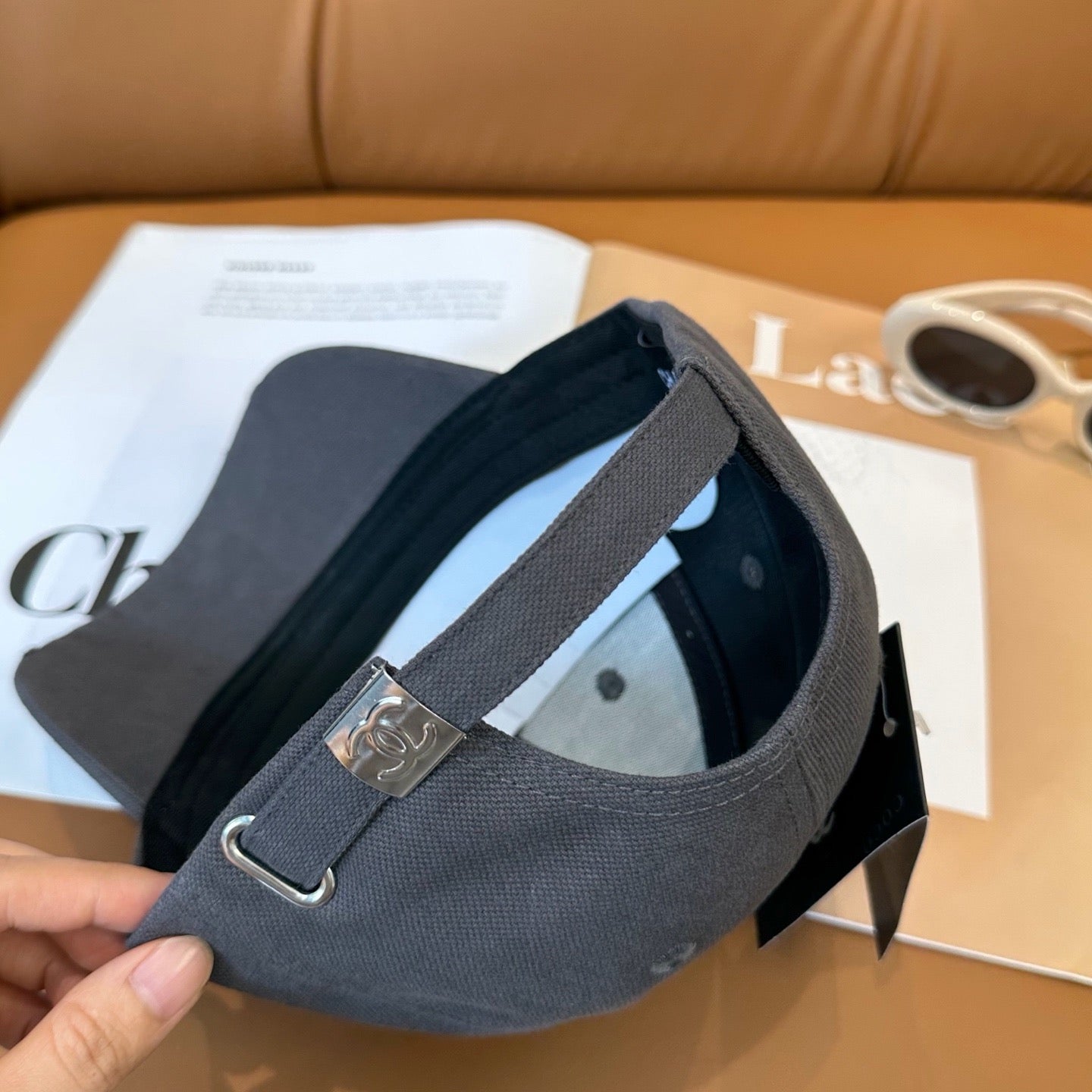 Washed Cotton Embroidered Letter Baseball Cap Women Hat