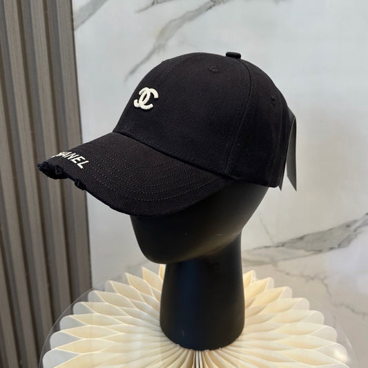 Washed Cotton Embroidered Letter Baseball Cap Women Hat