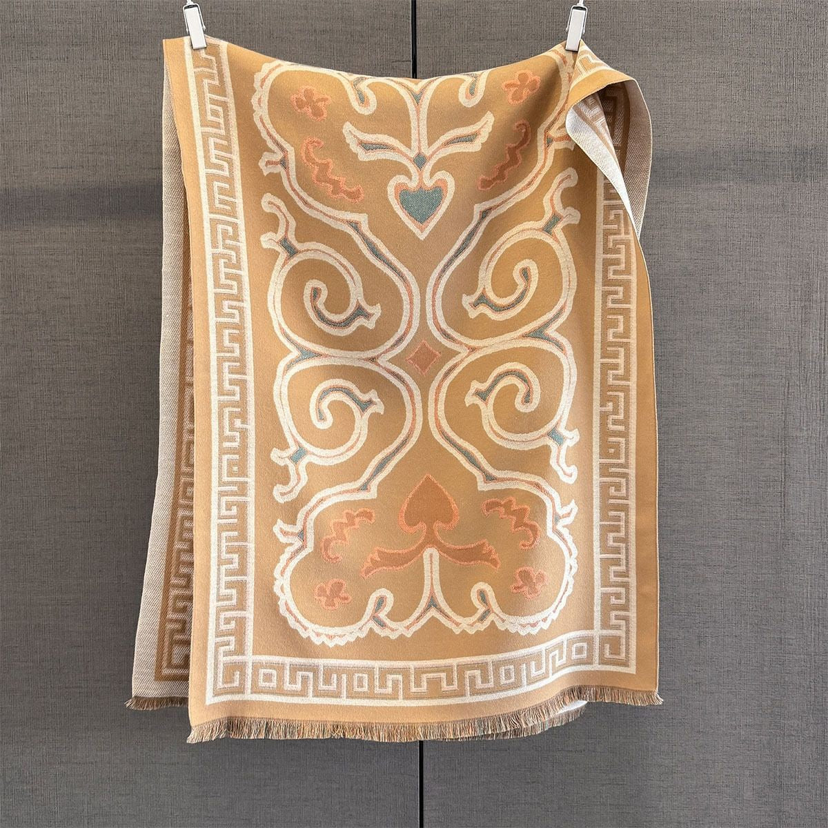 Classic Tribal Pattern Faux Cashmere Scarf