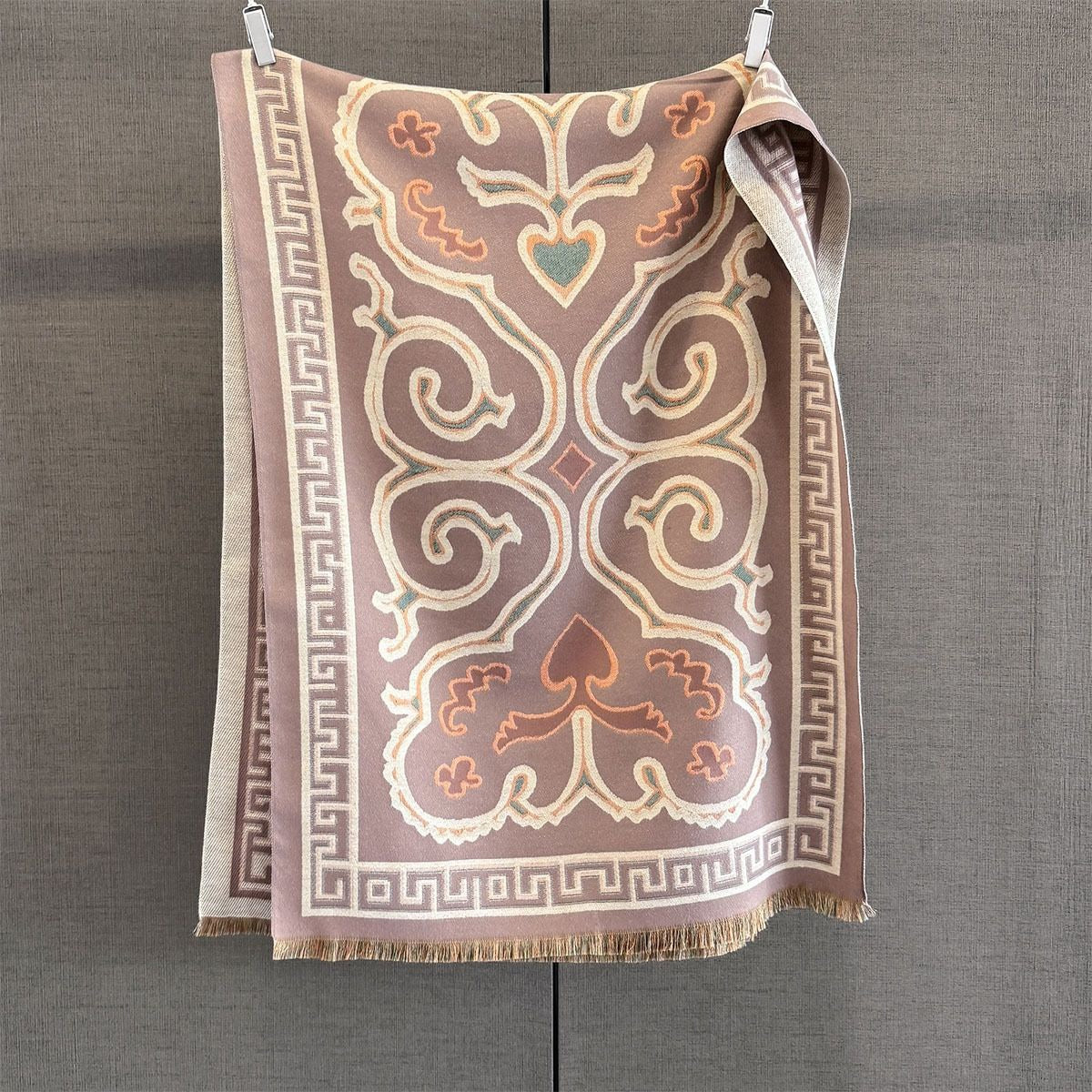 Classic Tribal Pattern Faux Cashmere Scarf