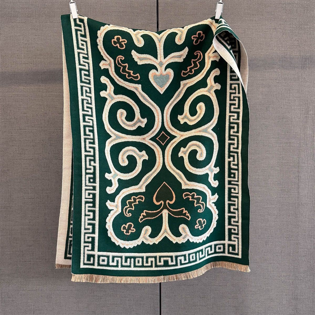 Classic Tribal Pattern Faux Cashmere Scarf