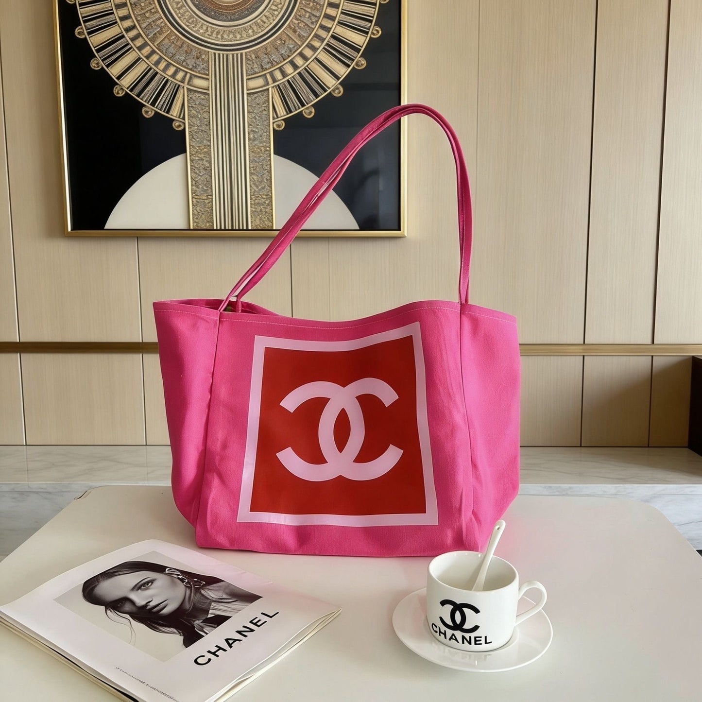 Oversized Large Capacity Canvas Tote Bag Shoulder Bag